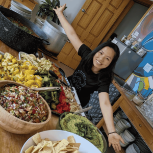 Khanh Doan: Rice Paper Rolls; Tapioca Pudding